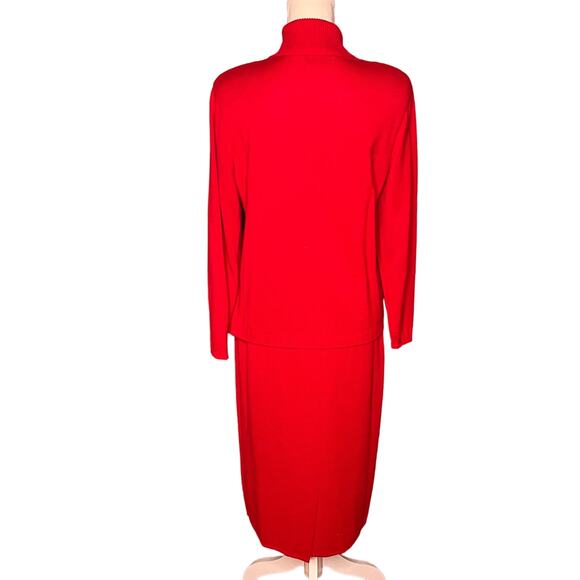 Vintage Freya Size Medium Merino Wool Blend Sweater and Skirt Set Asymmetric Zip - Picture 3 of 11